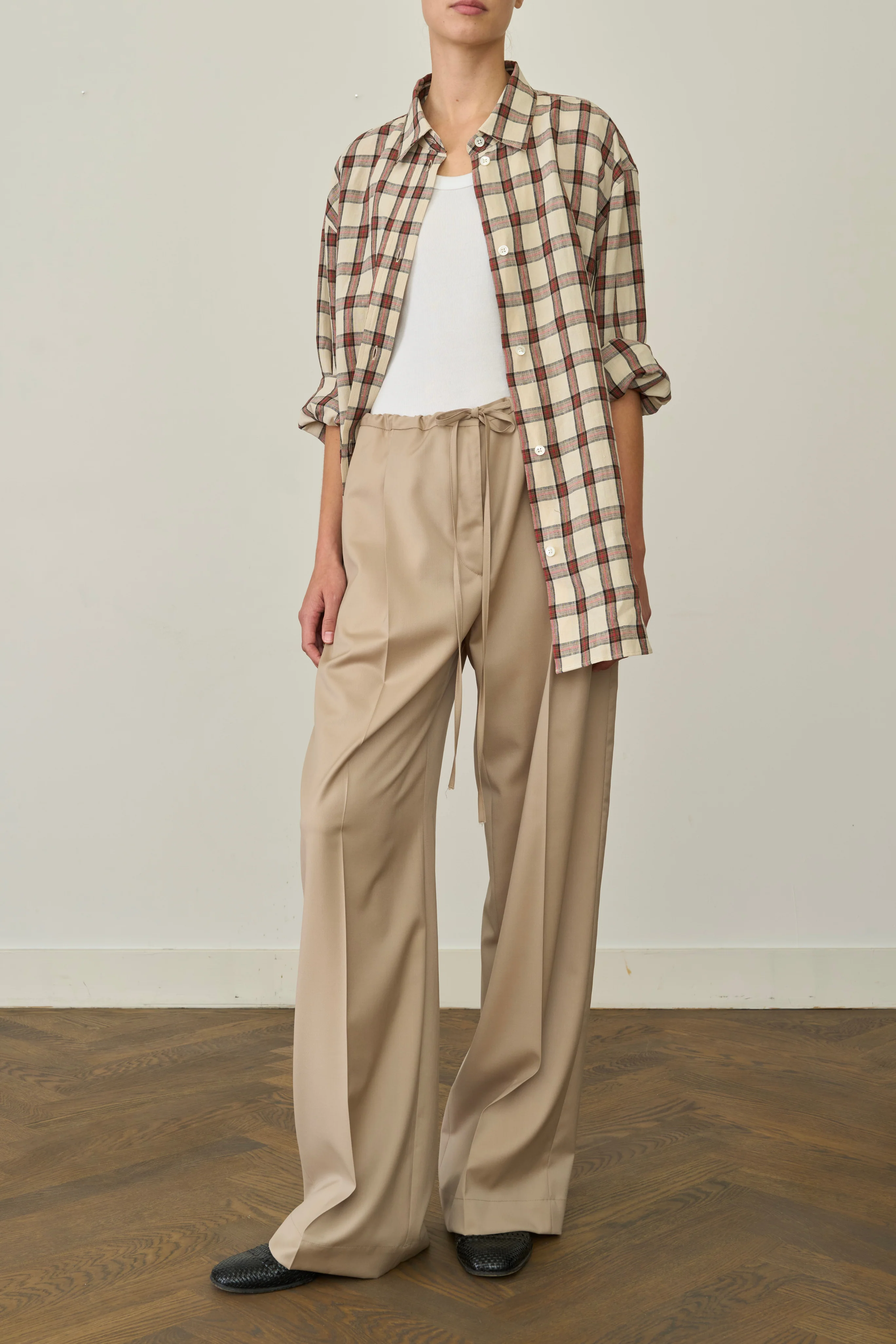 Relaxed Drawstring Trousers - Image 2