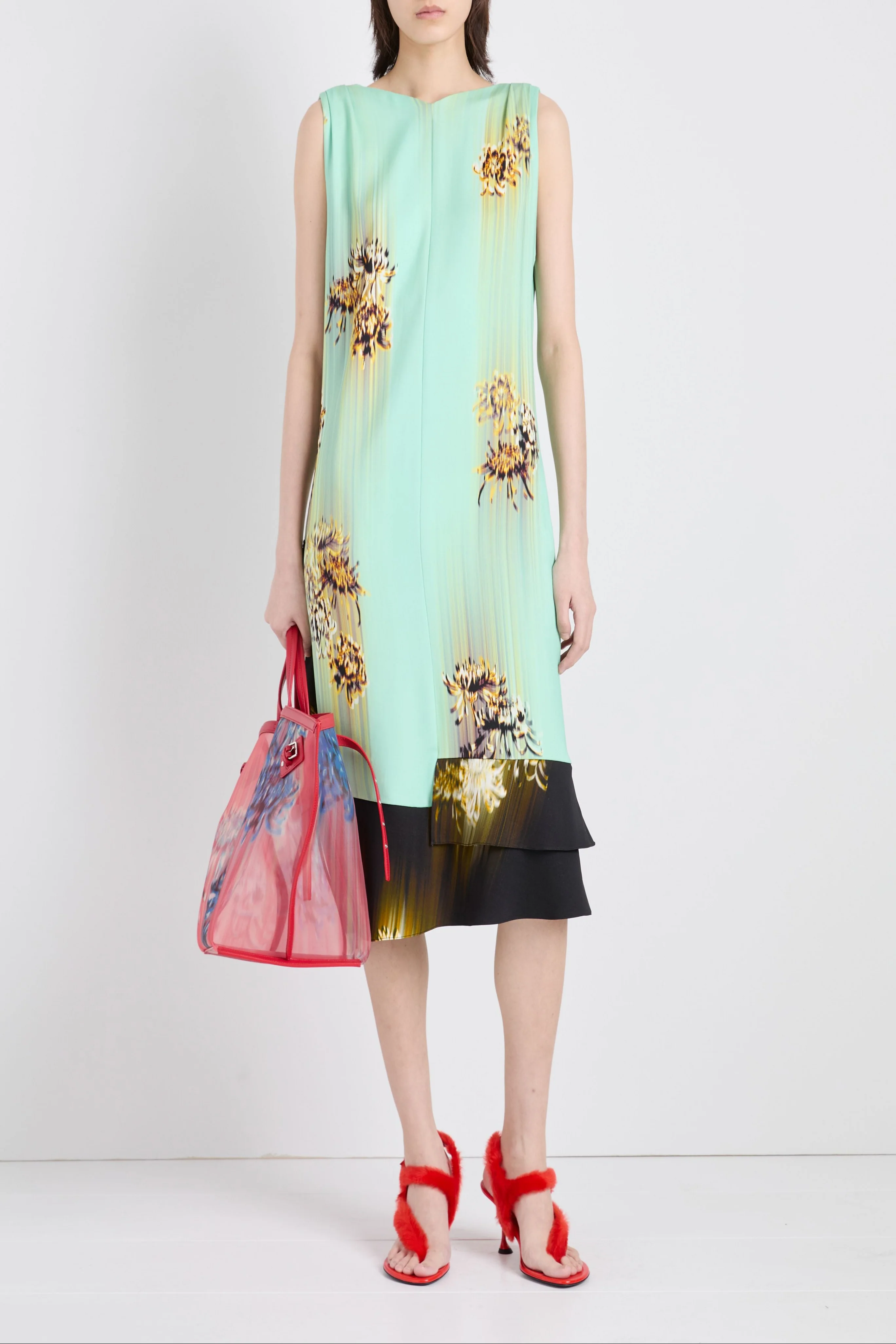 Rhetta Dress in Printed Viscose Cady - Image 2