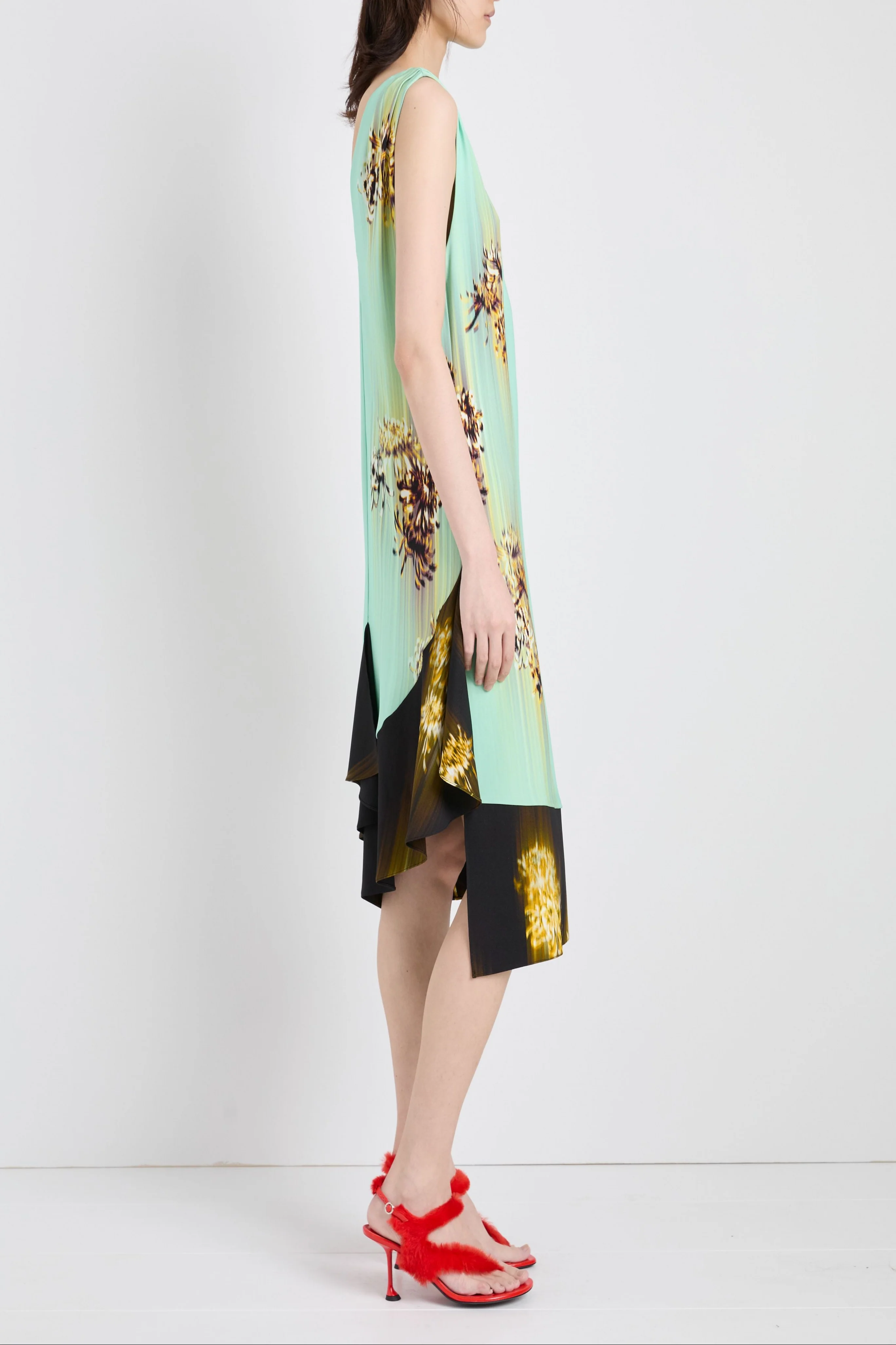 Rhetta Dress in Printed Viscose Cady - Image 4