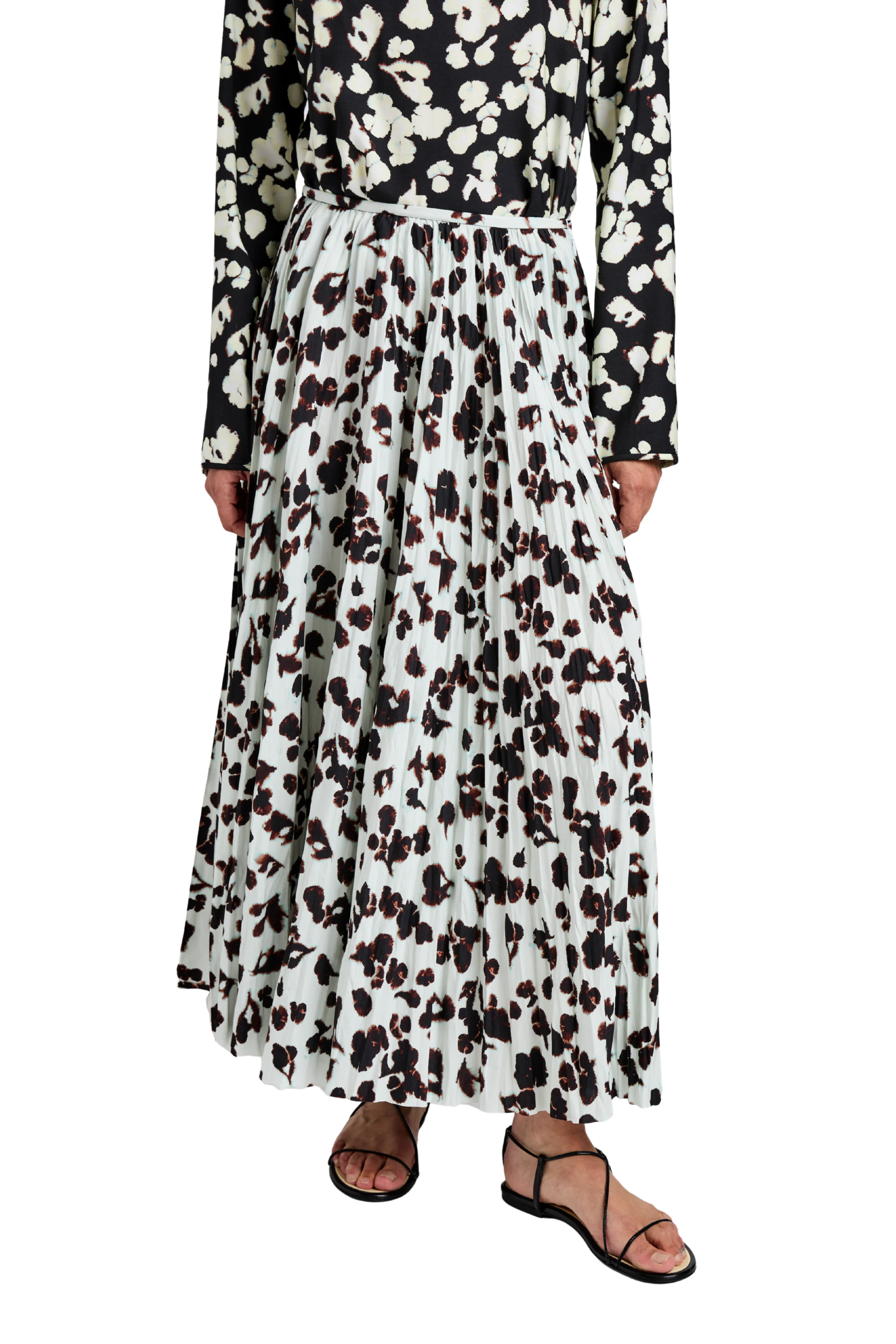 Runa Skirt In Printed Soft Twill - Image 5