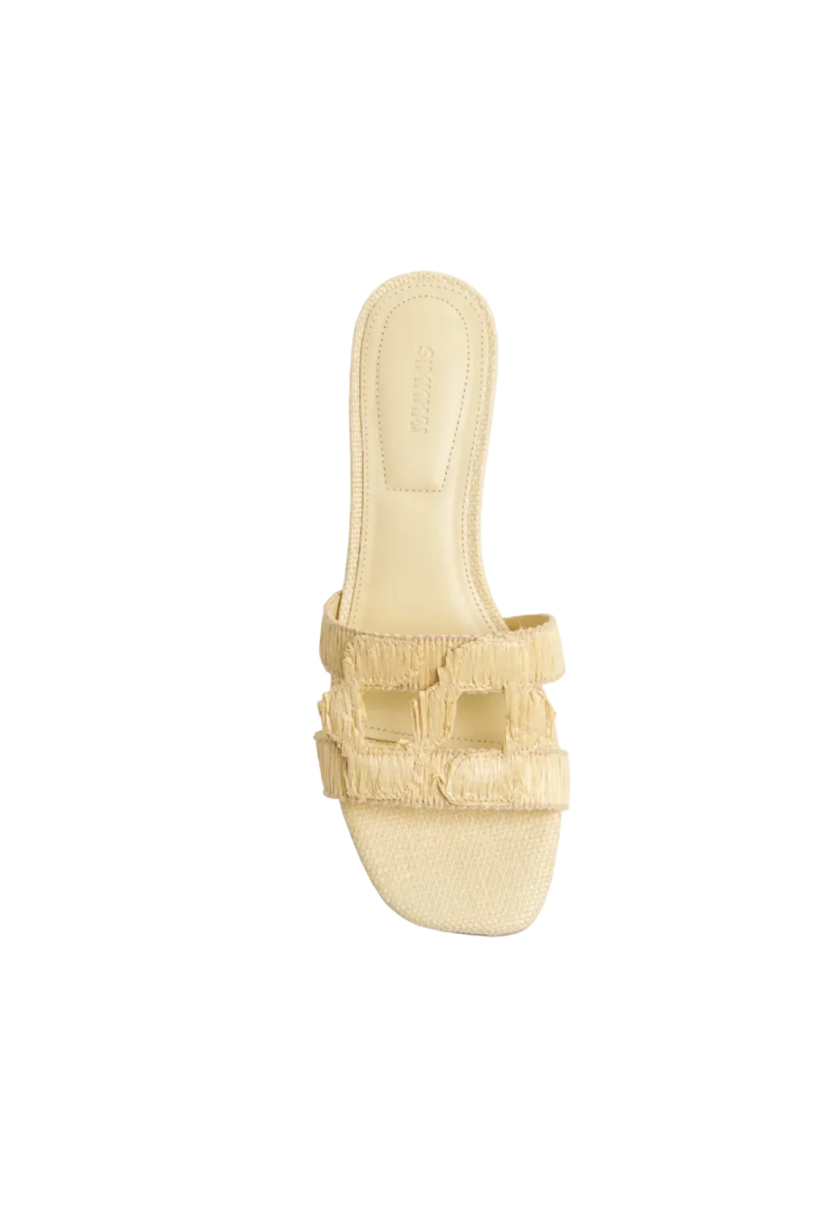 Simkhai Monogram Raffia Block Heel - Image 3