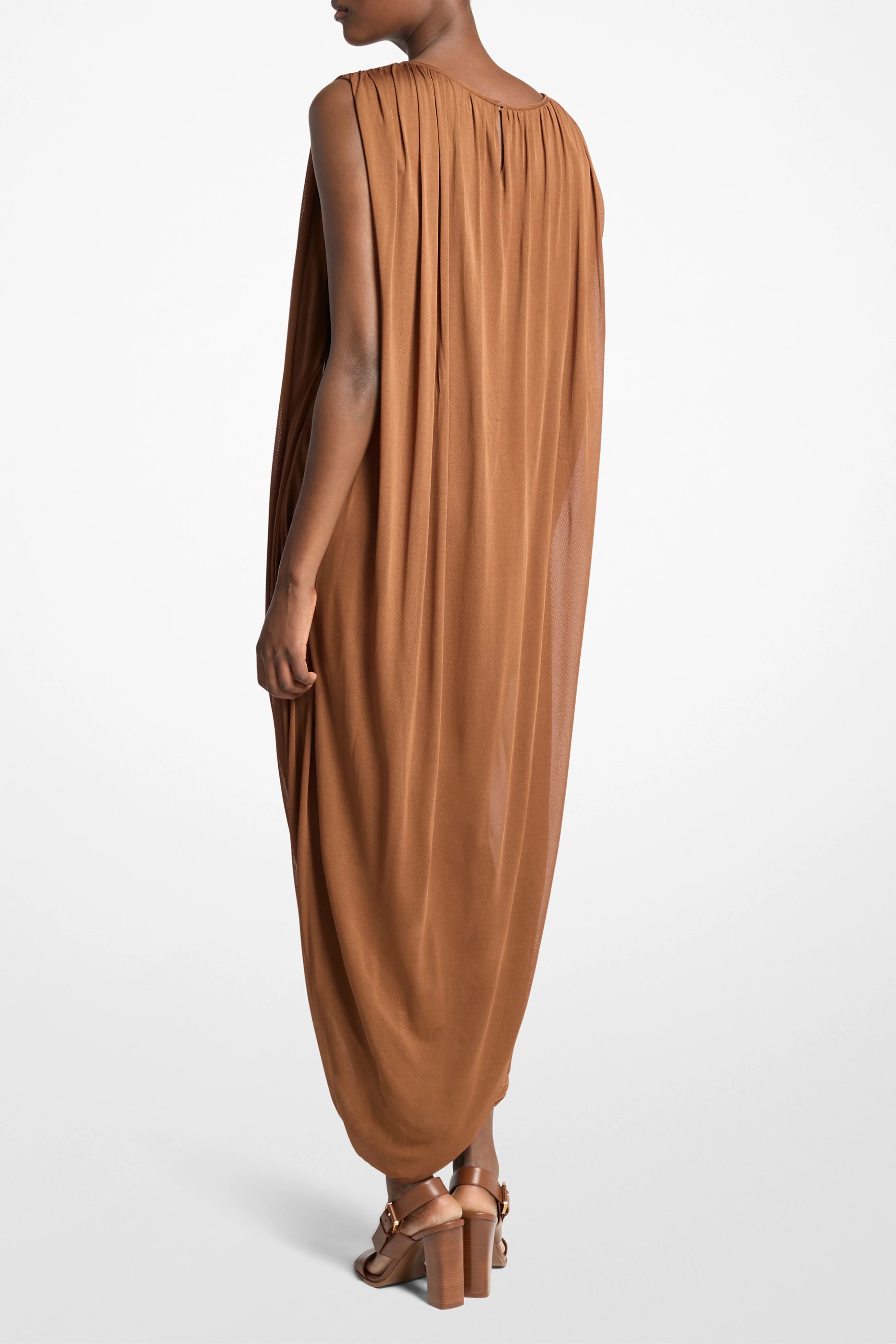 Sleeveless Draped Dress - Image 3