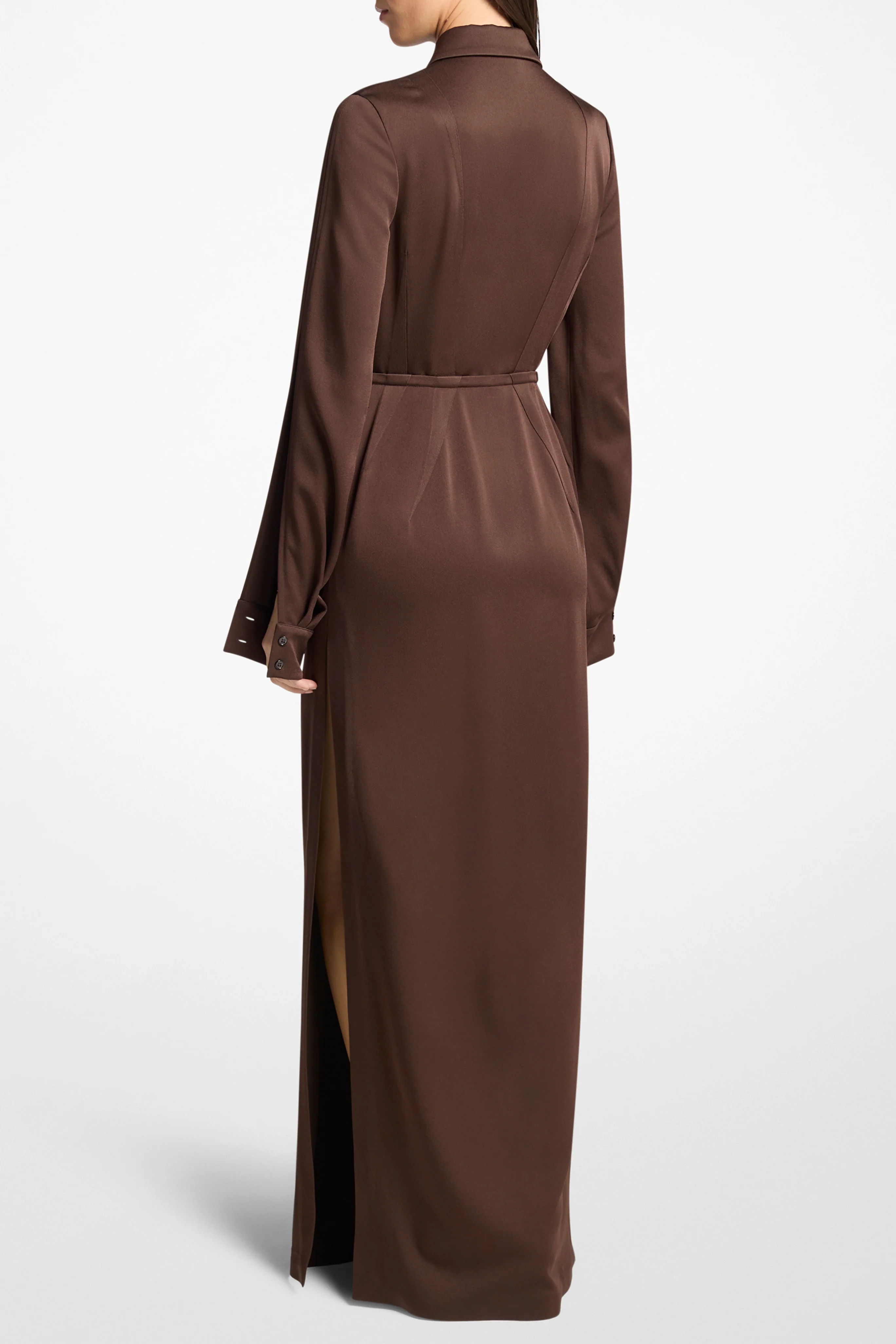 Slit Sleeve Shirt Dress - Image 3