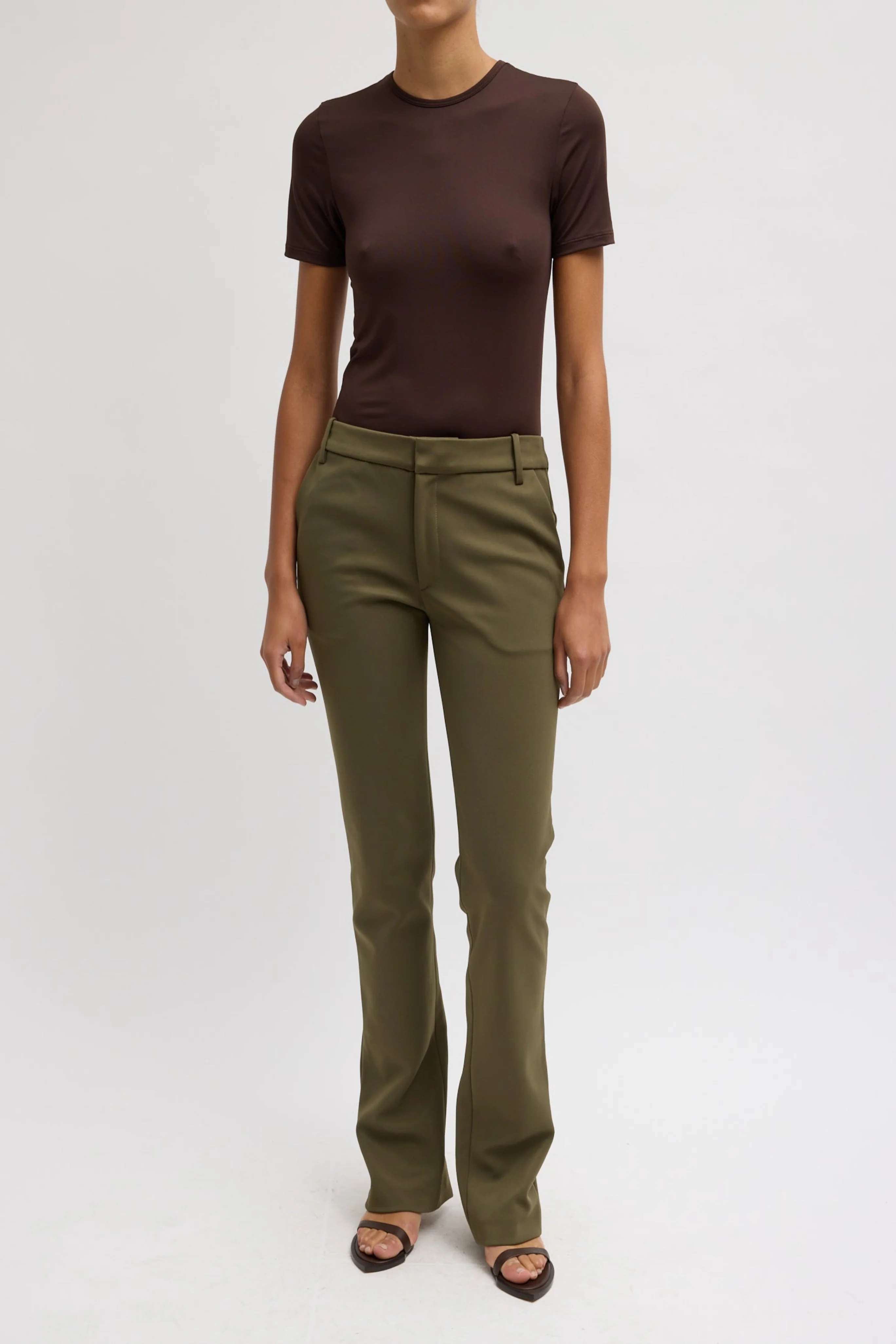 Spring Bonded Twill Elfie Trouser W/Slits - Image 3