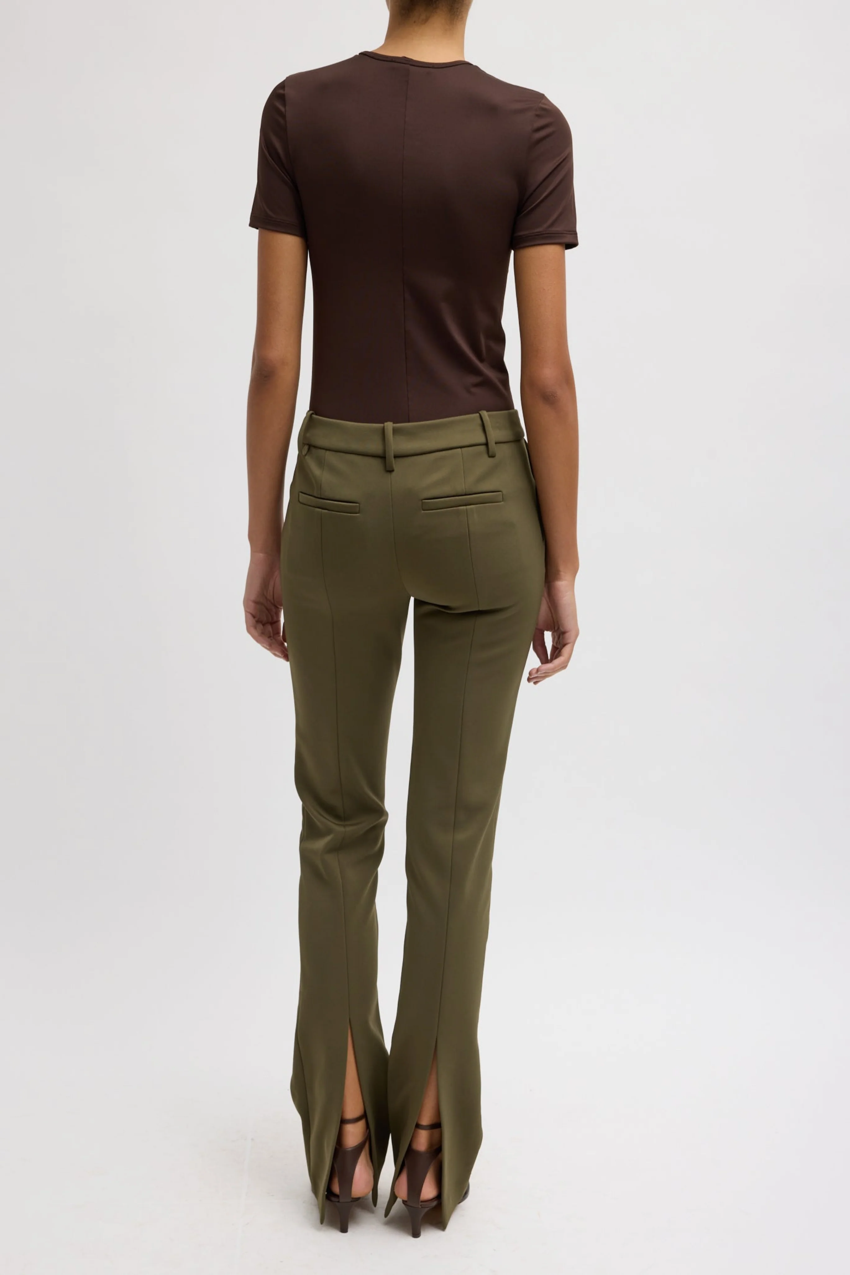 Spring Bonded Twill Elfie Trouser W/Slits - Image 4