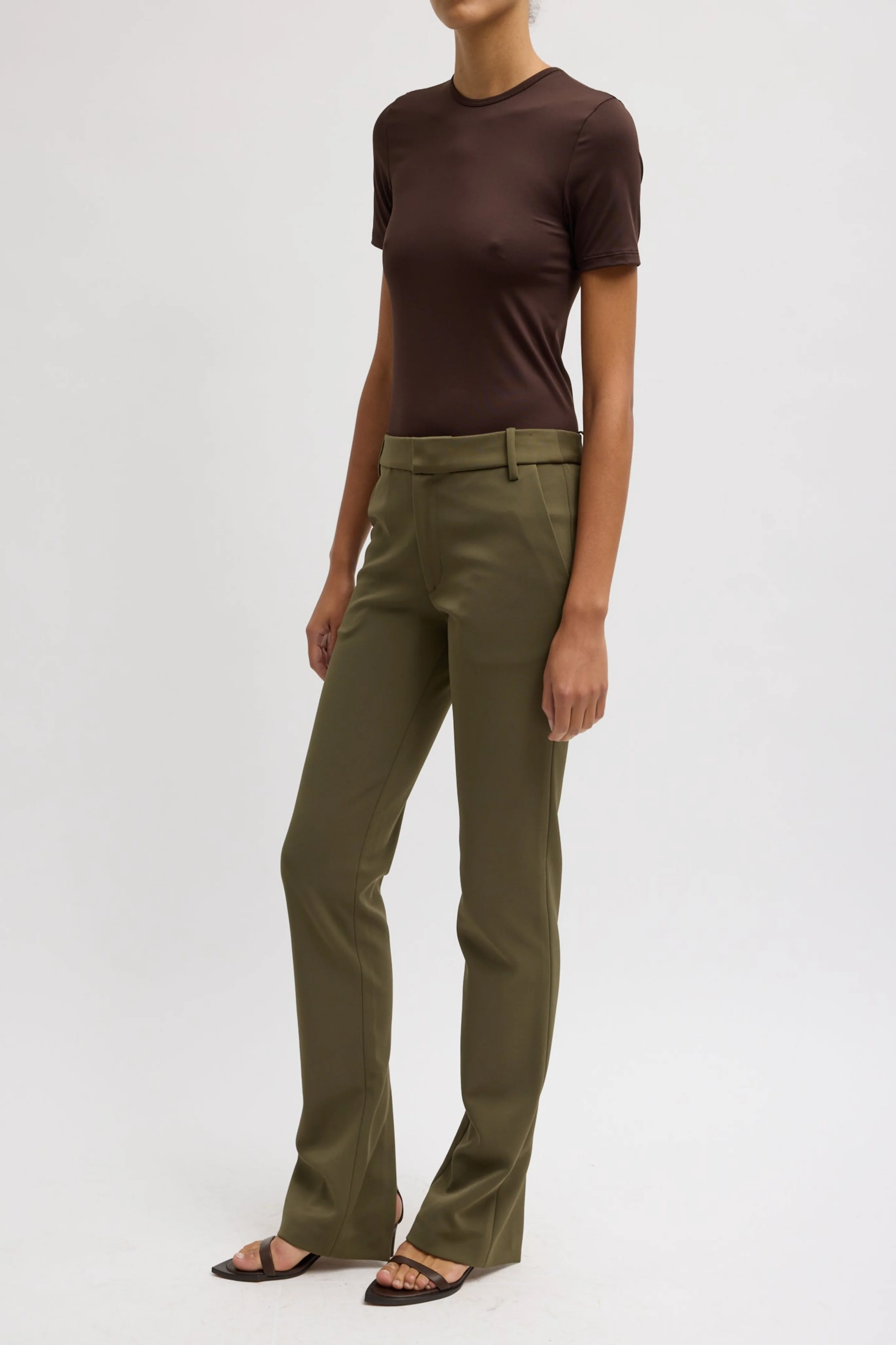 Spring Bonded Twill Elfie Trouser W/Slits - Image 5