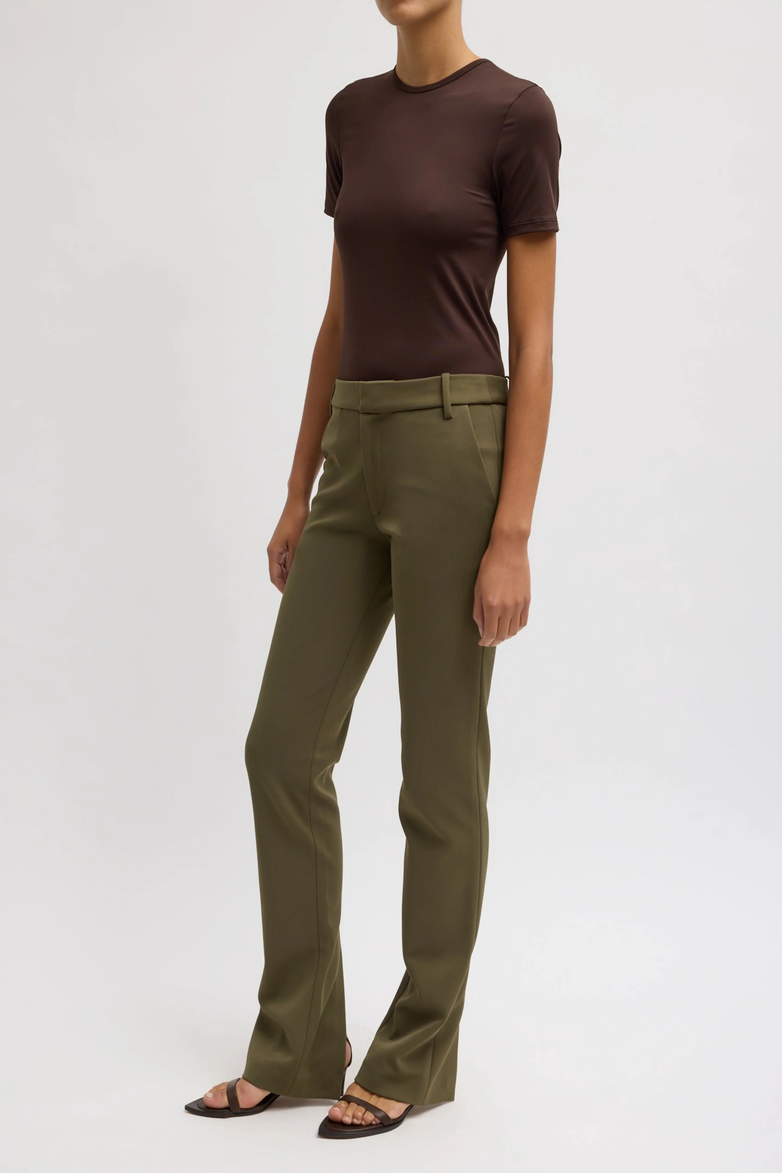Spring Bonded Twill Elfie Trouser W/Slits - Image 7