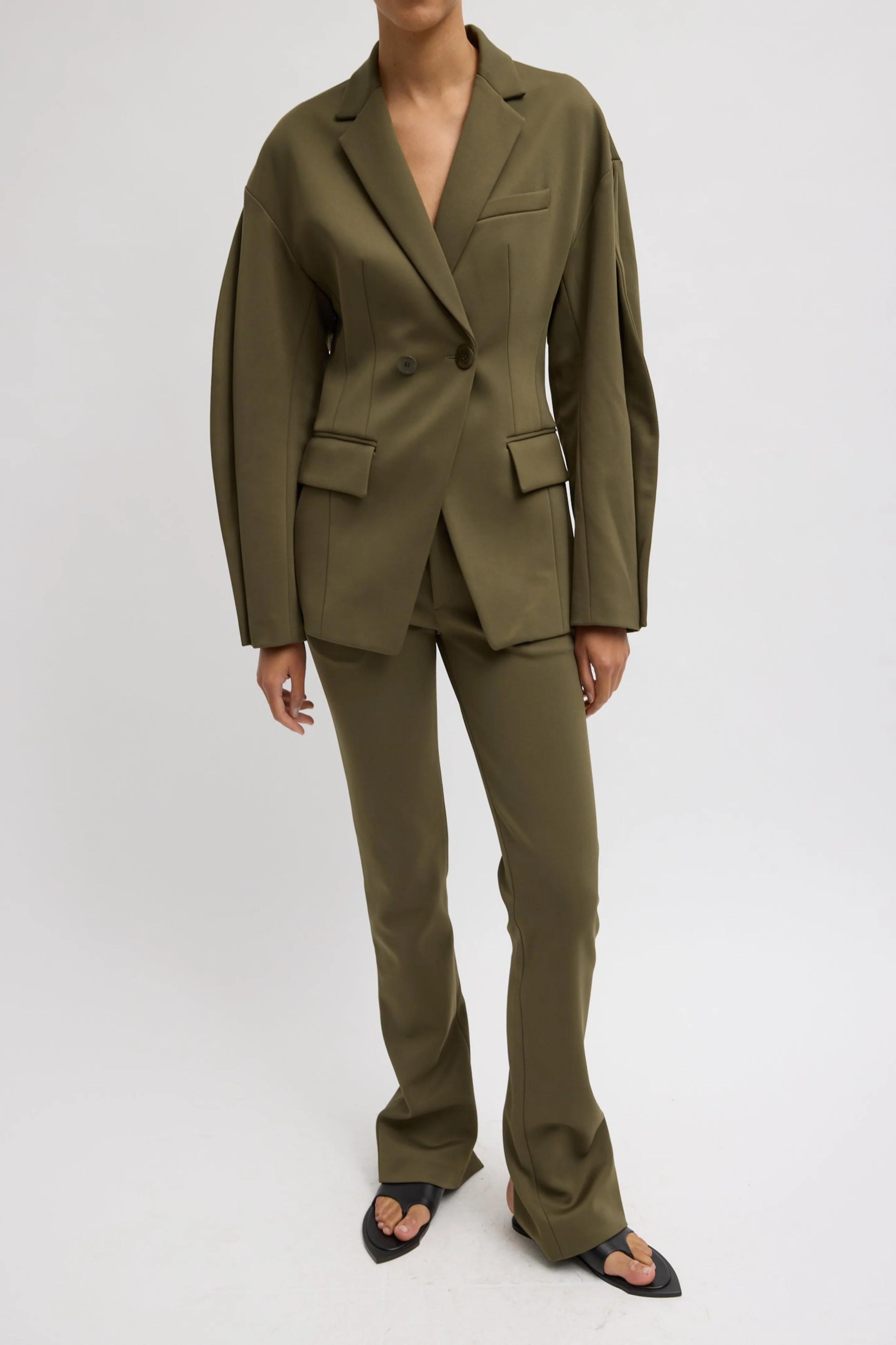 Spring Bonded Twill Sculpted Blazer - Image 2