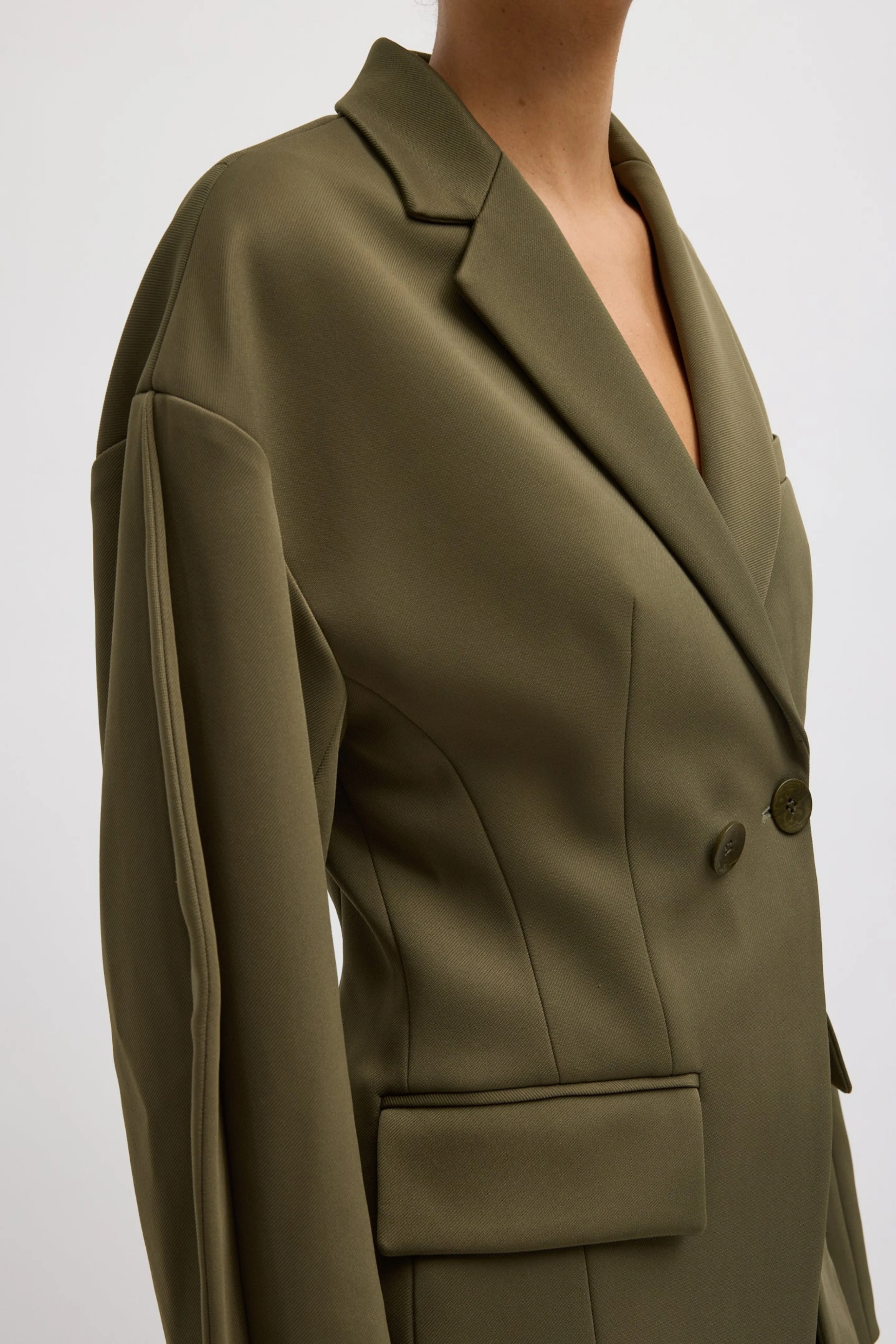 Spring Bonded Twill Sculpted Blazer - Image 3