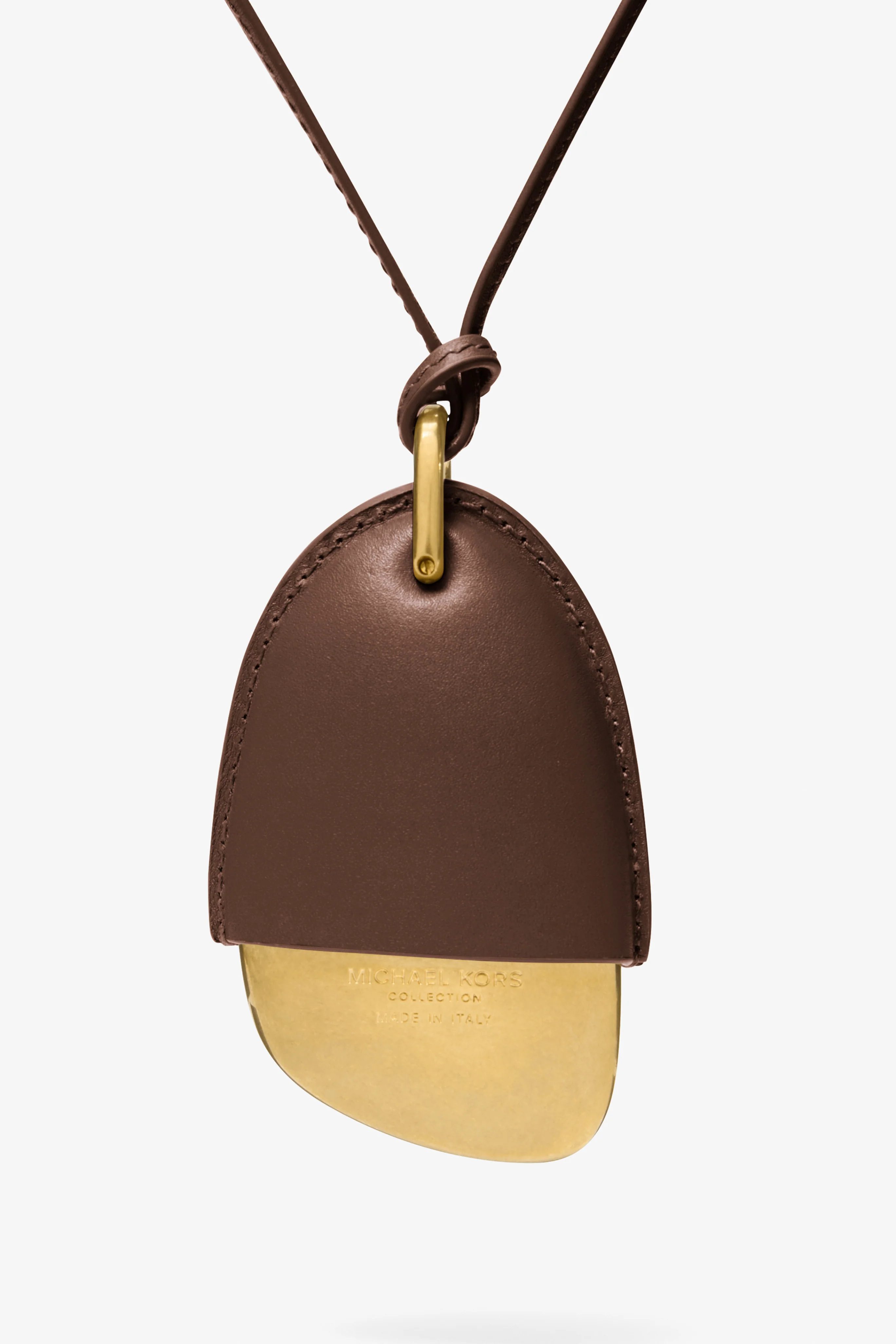 Stone Pendant Necklace With Leather Cover - Image 2