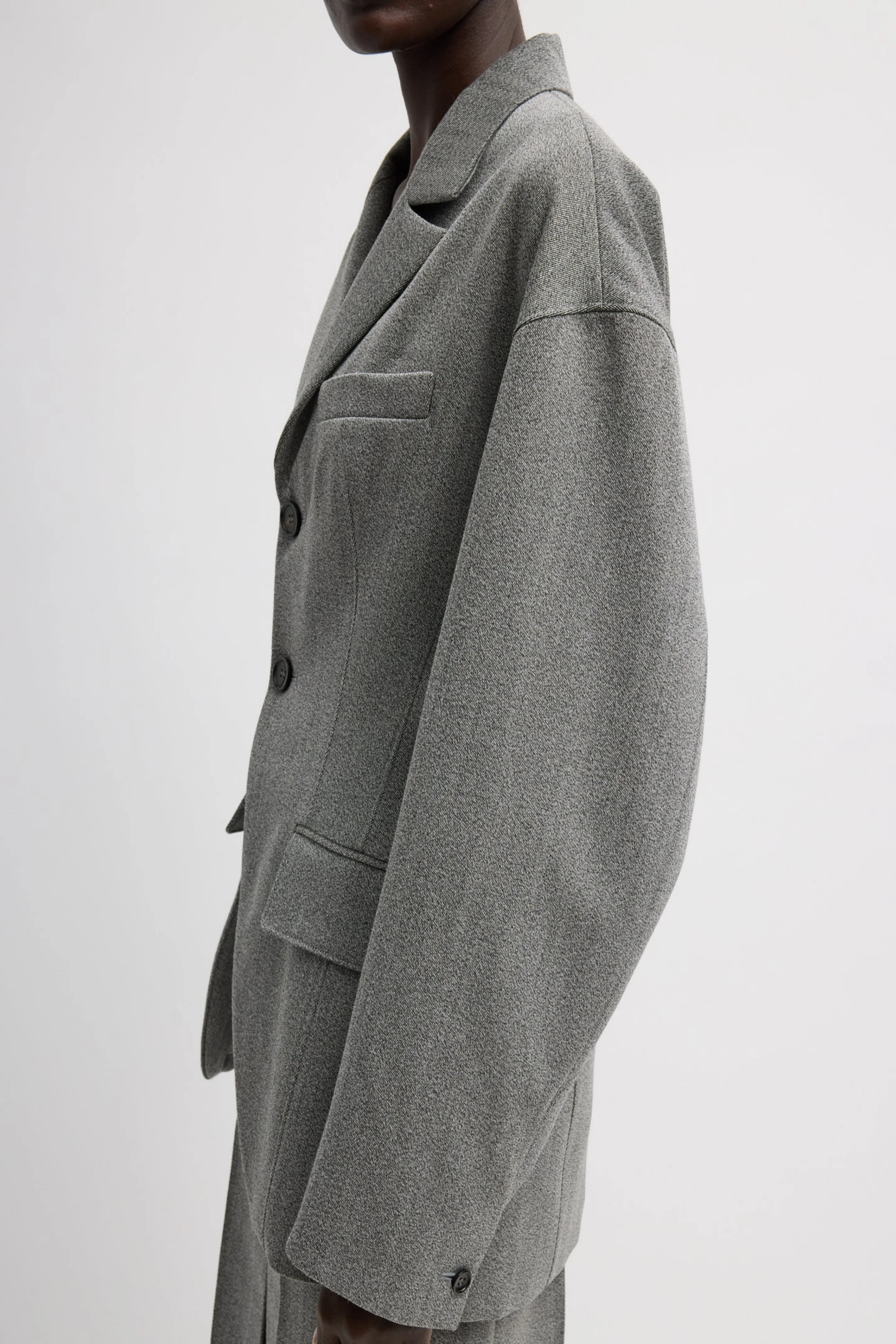 Structured Wool Sculpted Blazer - Image 11