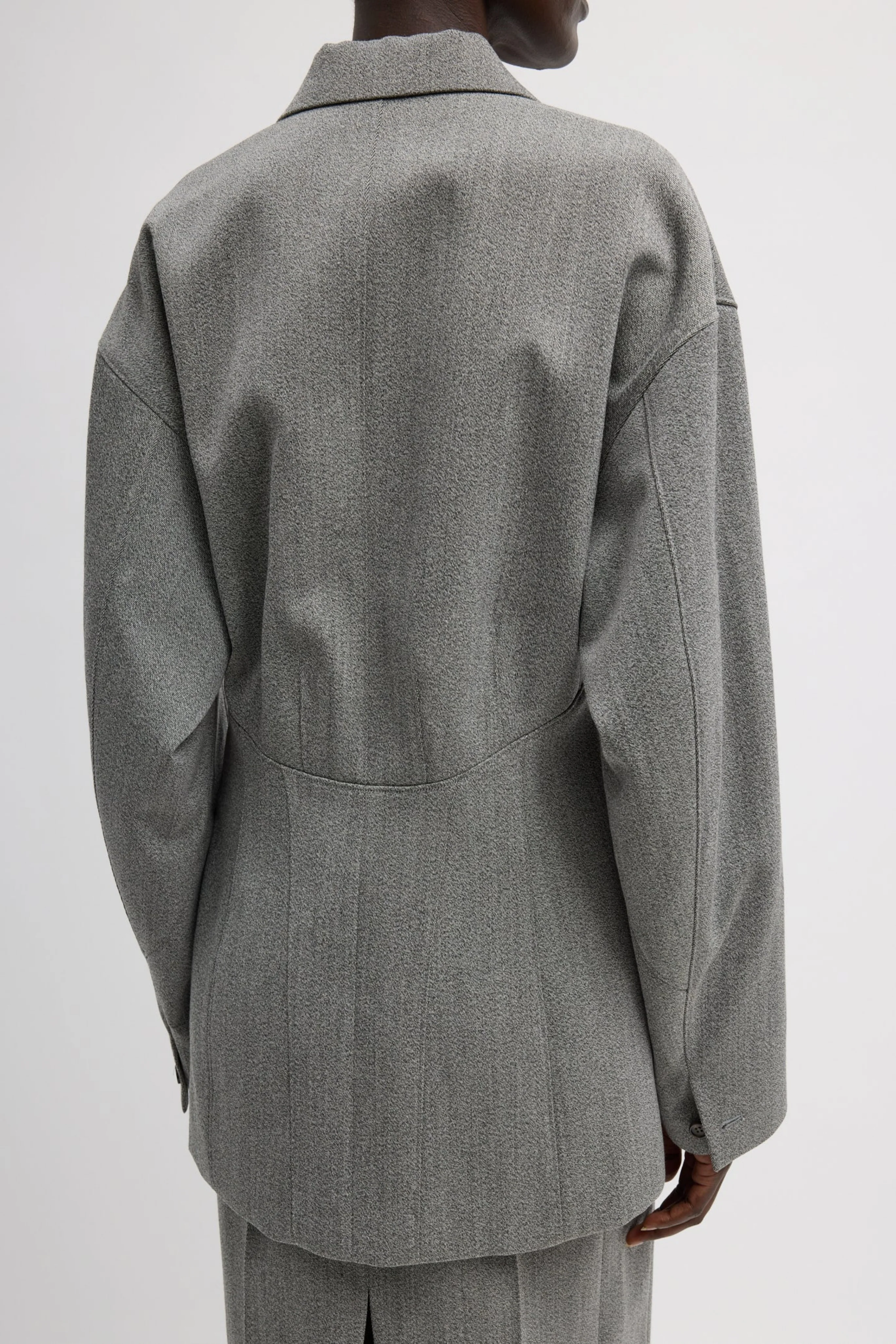 Structured Wool Sculpted Blazer - Image 3