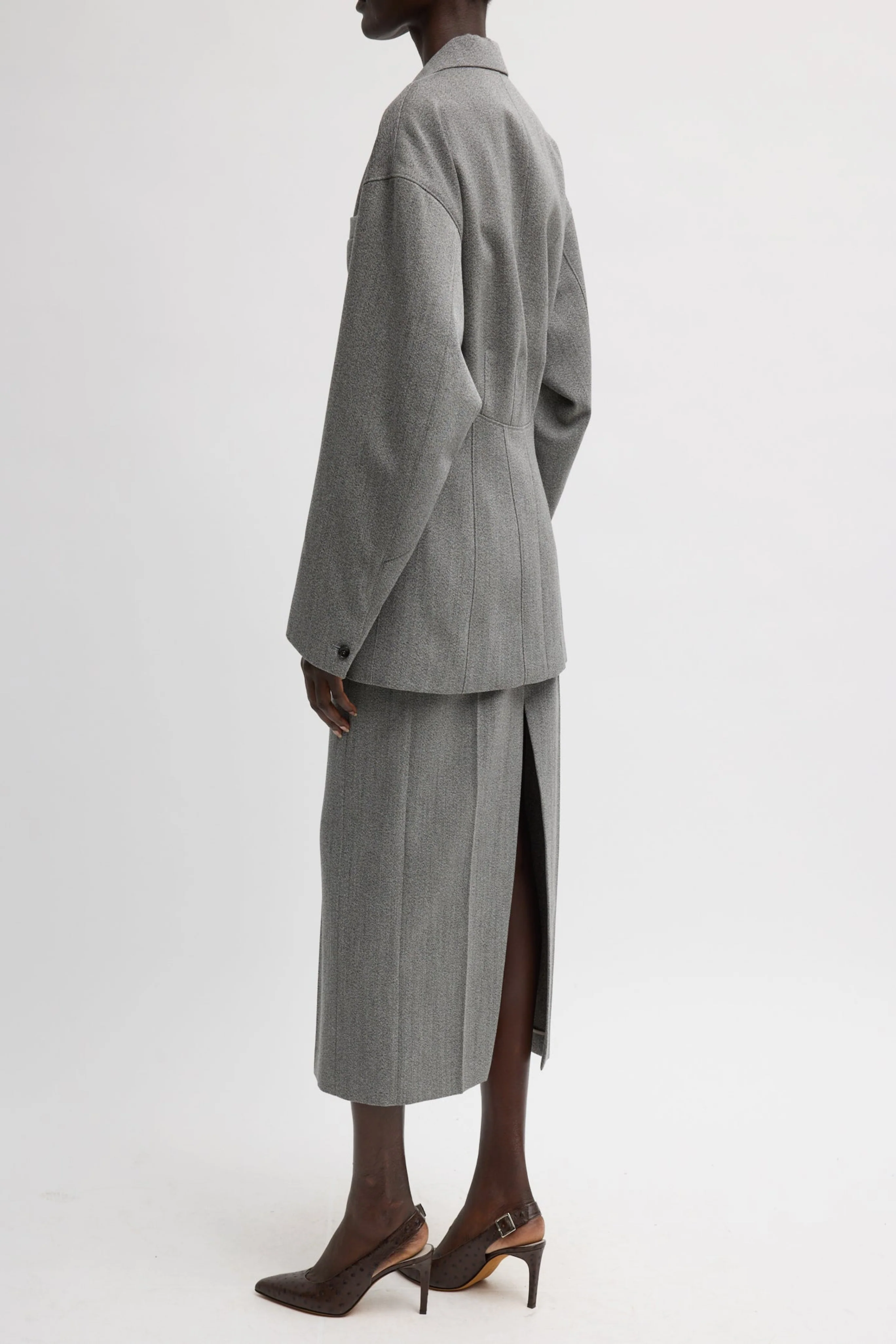 Structured Wool Sculpted Blazer - Image 5