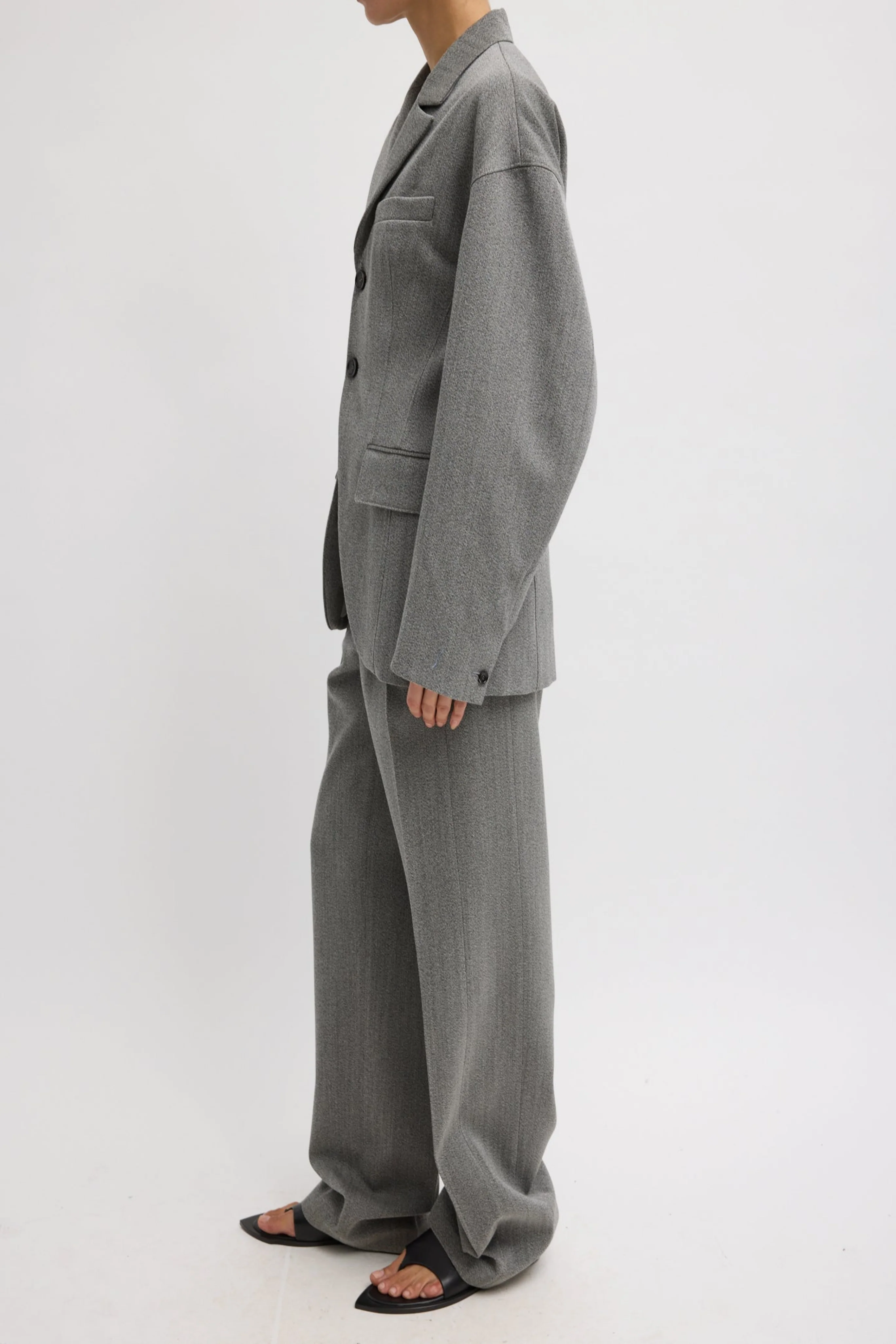 Structured Wool Sculpted Blazer - Image 8
