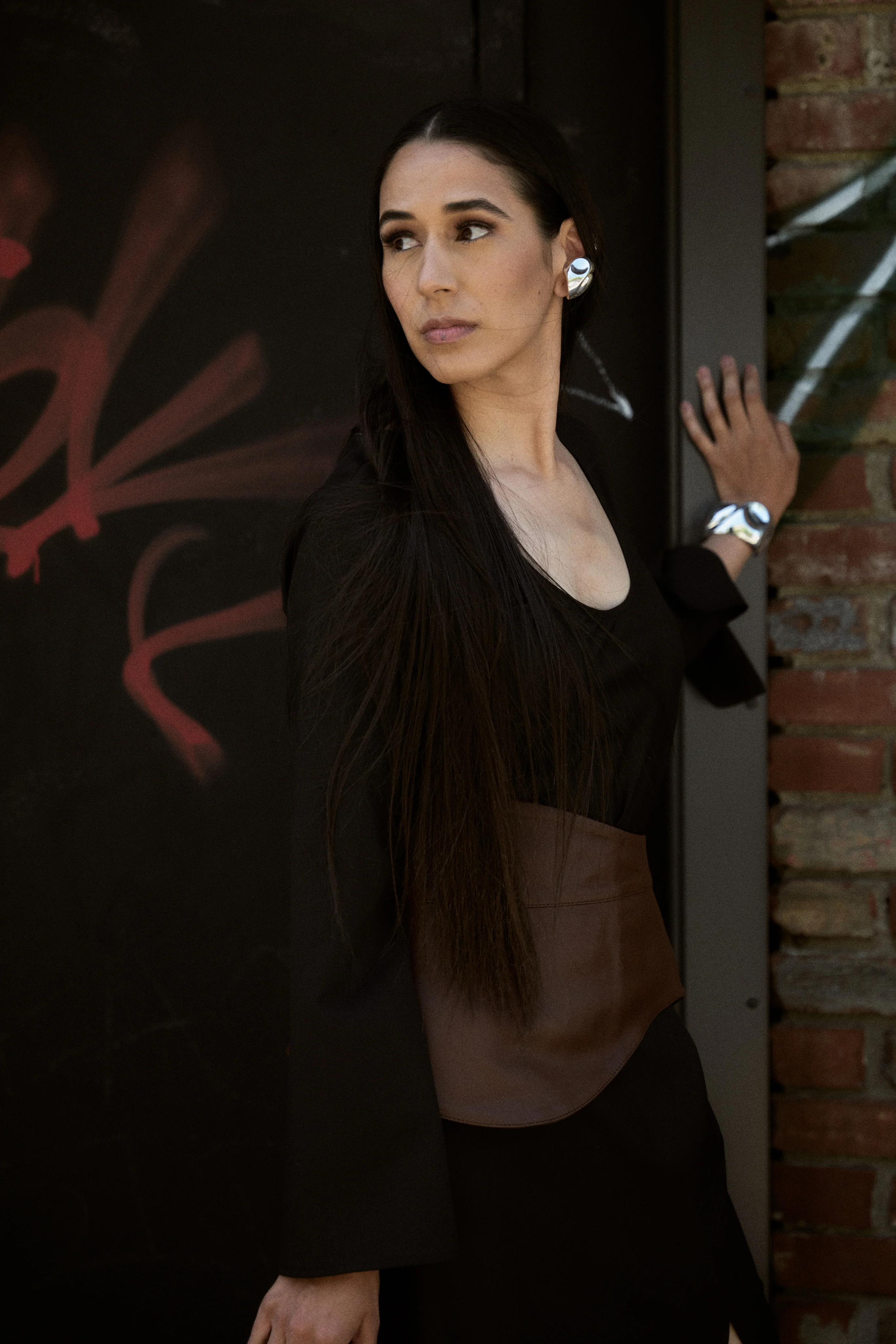 The Bias Black Dress - Image 4