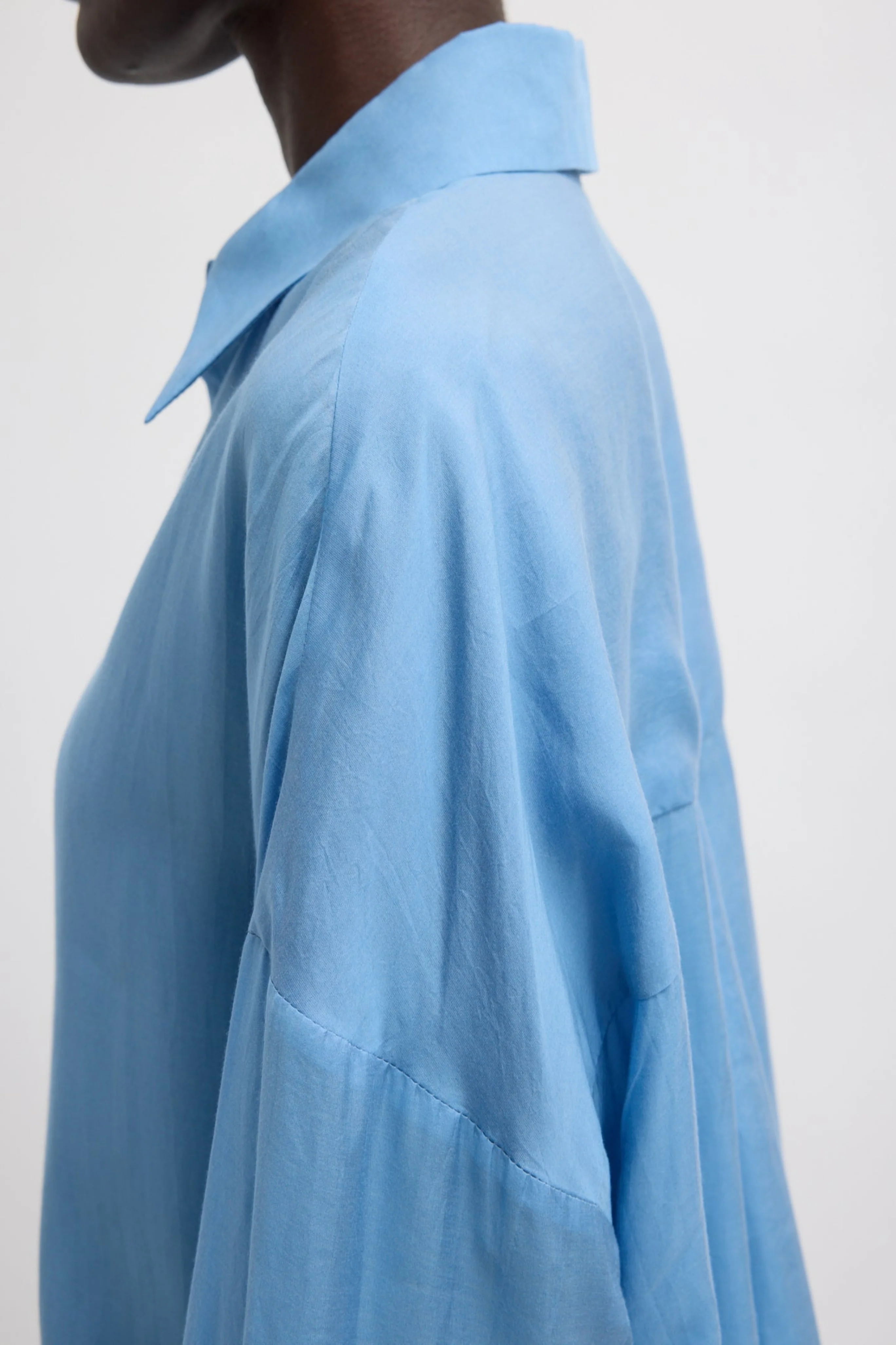 Ultra Light Silk Tencel Oversized Shirt - Image 5