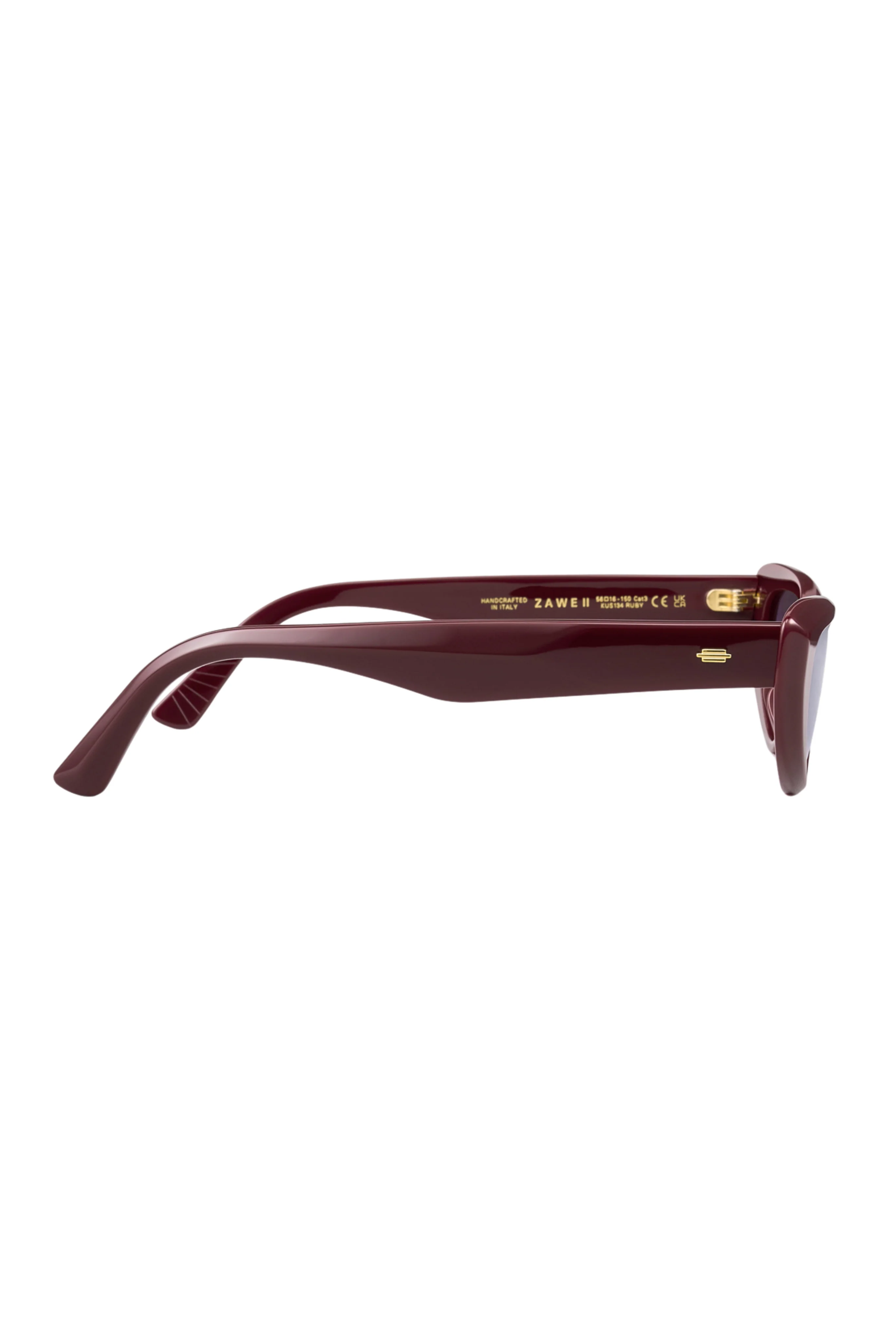 Zawe II Sunglasses in Ruby Red - Image 3